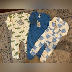 Kate Quinn 6-9 month bundle organic cotton footie pjs